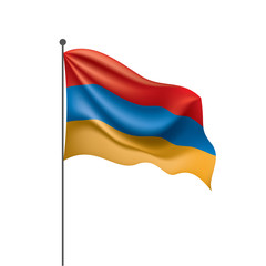 Armenia flag, vector illustration