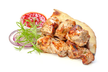 Isolated roasted meat