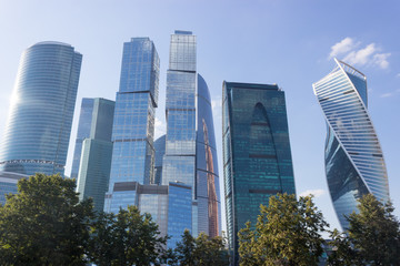 skyscrapers of the Moscow city business center