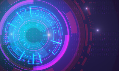 Glowing interface backdrop