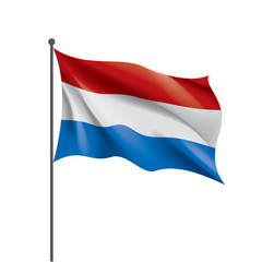 Netherlands flag, vector illustration