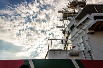 wheelhouse control panel for a modern industrial vessel © anatoliiSushko