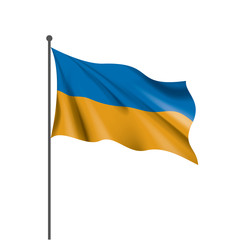 Ukraine flag, vector illustration
