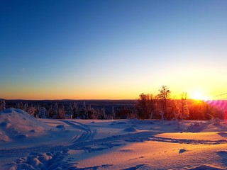 Sunset in Schweden