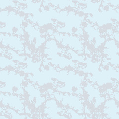 UFO military camouflage seamless pattern in light blue and different shades of grey color