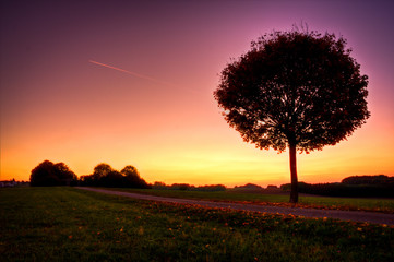 Herbst Abendrot