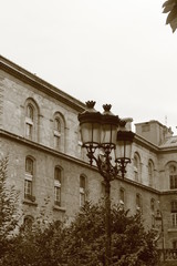 Fototapeta na wymiar gothische Lampen in Paris