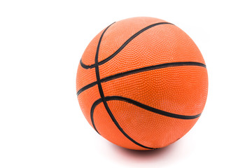 Fototapeta premium Basketball isolated on white background. 