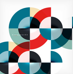 Obraz premium Projekt streszczenie tło minimalne koło, wielobarwny szablon dla biznesu lub prezentacji technologii lub układ okładki broszury internetowej, tapeta