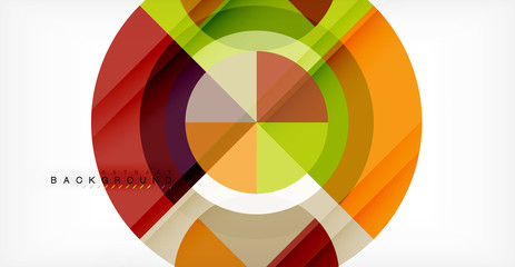 Fototapeta premium Vector circle abstract background
