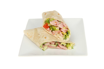 Ham salad wraps