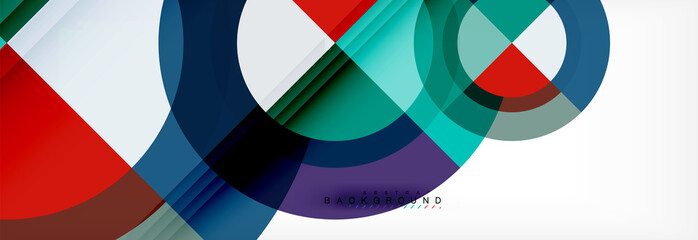 Obraz premium Vector circular geometric abstract background