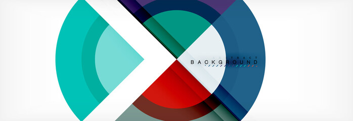 Obraz premium Vector circular geometric abstract background