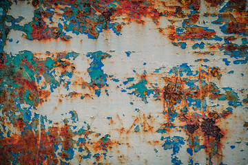 Grunge metal paint rust texture for old metal background
