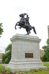Andrew Jackson Statue in State Capitol at the center of Nashville, Tennessee, USA.