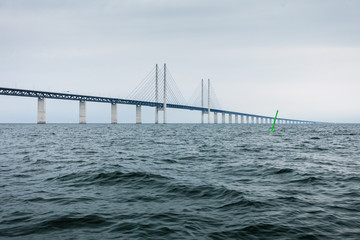 the oresund bridge between denmark and sweden