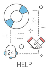 Help concept ilustration