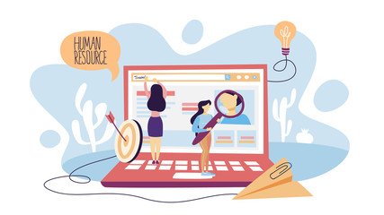 Human resources concept illustration