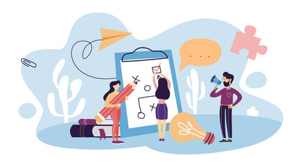 Plan concept illustration