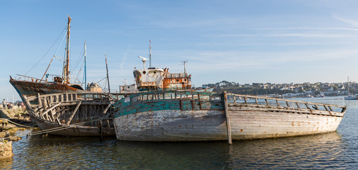 Fototapeta premium Cimetière de bateaux Camaret