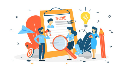 Human resources concept illustration