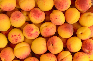 Ripe apricots texture