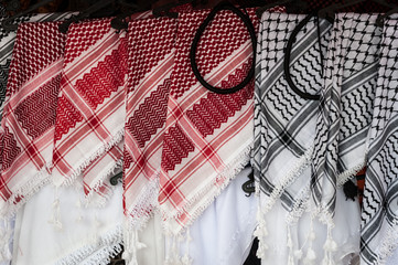 Head scarves for sale in Jordan