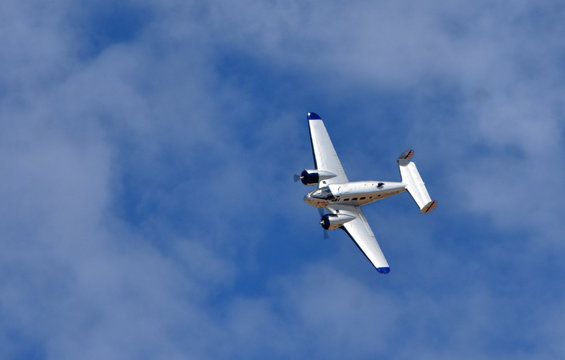  Vintage G-BKGL  Beech C-45H Expeditor  aircraft in flight
