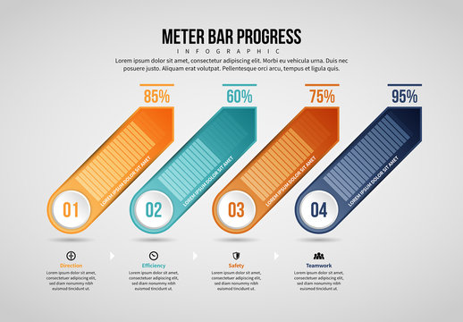 Metered Infographic Layout