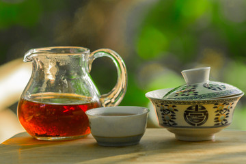 tea ceremony in nature