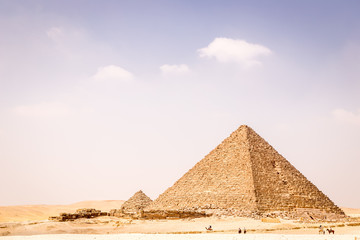 Fototapeta premium Pyramids at Giza, Cairo, Egypt