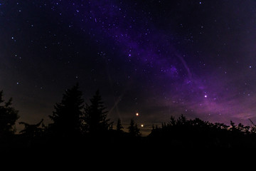 Fototapeta premium blood moon and Mars transition 