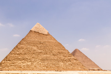 Obraz na płótnie Canvas Pyramids at Giza, Cairo, Egypt