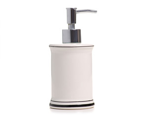 Dispenser for liquid soap on white background isolation