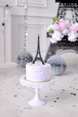 One year birthday decorations. Children Birthday. Paris style.