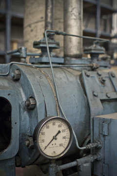 Old Rustic Machine With Meter