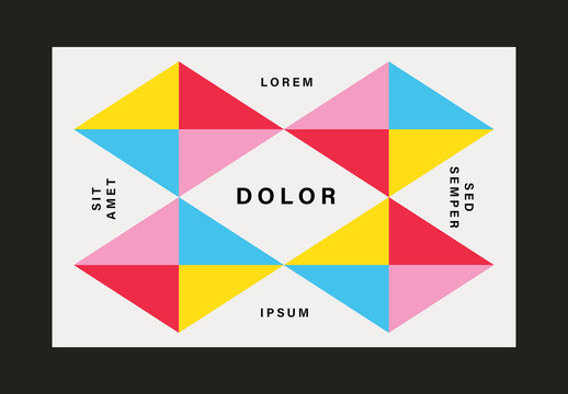 Colorful and Geometric Business Card Layouts