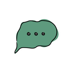 chat icon vector illustration dialog text on white background