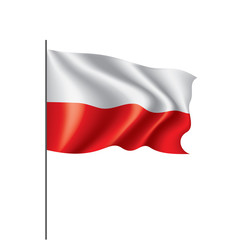 Fototapeta na wymiar Poland flag, vector illustration