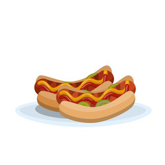 Hot dog illustration