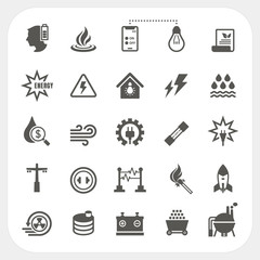 Obraz premium Energy and Power icons set