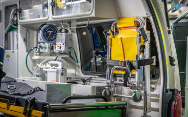 Emergency Bed With Medical Supplies