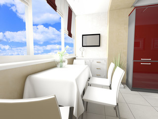 modern domestic Kitchen