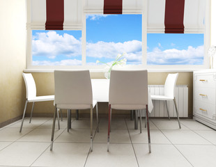 modern domestic Kitchen