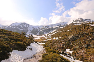 Paisaje Nevado Peñalara-Madrid
