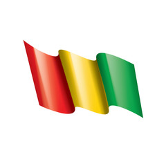 guinea flag, vector illustration