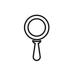 Search icon. Magnifier glass symbol. Outline Icon Linear Style