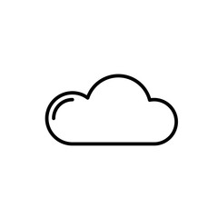 Cloud icon. Outline Icon Linear Style