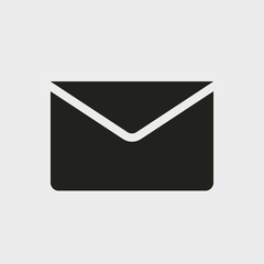Mail vector icon. Glyph icon solid style.