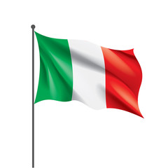 Italy flag, vector illustration